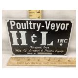 H & L Winfield IA Aluminum Emblem, 4" x 6"