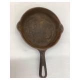Griswold No. 3 Cast Iron Skillet, Sits Flat, 6