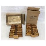 (2) Money Order/Number Wood Block Stamp Sets w/