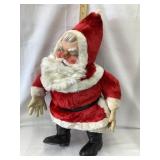 Vintage Santa Claus Stuffed Figure w/ Rubber
