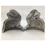 Rabbit Two Piece Chocolate Mold, 4"T