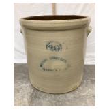 Early Salt Glazed Macomb Stoneware 20 Gal. Crock