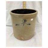 Bottom Marked Monmouth 2 Gal. Salt Glazed Crock,