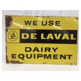 DeLaval Dairy Equipment Tin Sign, Some Condition
