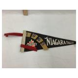 Vintage 1965 Niagara Falls, Canada Pennant, 12"L