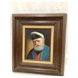 Ship Captain Signed Artistic Interiors Framed Oil
