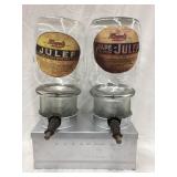 Julep Soda Fountain/Syrup Metal Dispenser, 13"L,