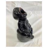 Black Americana Pot Metal Ash Receiver/Ash Tray,