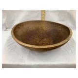 Primitive Wooden Bowl, 15" Diameter, 4 1/4"T