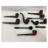 (6) Vintage Pipes & Pipe Parts, etc.