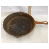 Griswold No. 8 Cast Iron Skillet, Sits Flat, 10