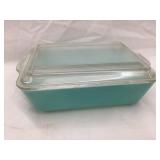 Vintage Pyrex Turquoise Baking Dish w/ Lid, Lid