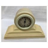 Lux Clock Mfg. Co. Celluloid Alarm Clock, 6 3/4"L