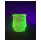 Custard Uranium Glass Garnavillo, Iowa Souvenir