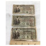 (3) US Military Payment Certificates, Condition