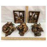 (5) Ceramic Wall Plaque , (3) Made in Japan