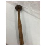 Blacksmith Cast Iron Round Hammer, 13 3/4'L