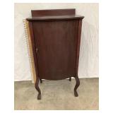 Vintage Music/Storage 1 Door Wood Cabinet, 40'T,
