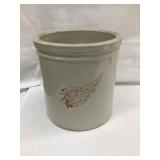 Red Wing 1 Gal. Crock w/ 4" Wing, Side Crack,