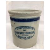 Rieke Bros., Kingsley, Iowa Red Wing Stoneware