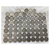 (75) 1944 Silver Mercury Dimes