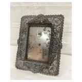 Ornate Filagree Metal Frame, 8 3/4"T, 7"L, 1/2"D