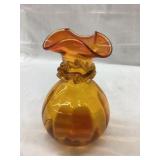Handblown Art Glass Vase, 5'T