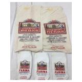 (5) Little Hatchet Flour/Farina Brightly Colored