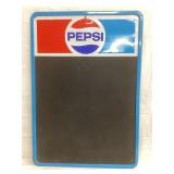 Pepsi Adv. Chalkboard Embossed Tin Sign by Stout