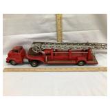 Vintage Tin GMC Semi Hook & Ladder Toy Truck,