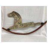 Primitive Wood Riding Horse Half/Wall Hanging,