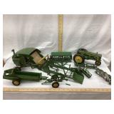 Flat Of Early Ertl Farm Toys & Implements, 1/16