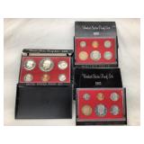 (3) US Coins Proof Sets, (1) 1976-(2) 1982