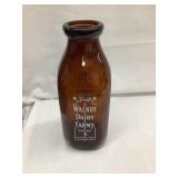 Amber Walnut Dairy, Waterloo Iowa Qt. Milk Bottle