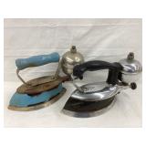 (2) Coleman Instant-Lite Gas Vintage Irons