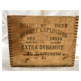 DuPont Explosives Wooden Box, 17 3/4" L  x 12"  W