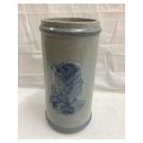 Sleepy Eye Pottery Cattail Stoneware Vase, 8