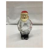 Vintage Santa Glass Candy Container w/ Plastic???