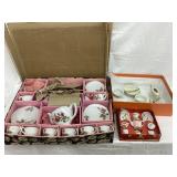 (3) Sets Of Children Vintage Dishes (2) W/