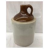 1 Gal. Brown Top Stoneware Jug, Shoulder Chip,