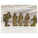 (5) Marx WWI Ton Soldiers, 3 1/2'T