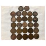 (27) Indian Head Pennies