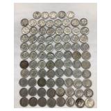 (85) Silver Roosevelt Dimes(1 has hole)