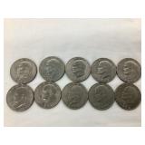 (10) Eisenhower Dollars
