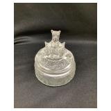 Vintage 'Scottie Dog' Powder Jar, 4 3/4'T, Tiny
