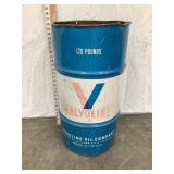 Valvoline Oil Steel Barrel, 26 1/2'T
