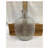 Vintage 'Spider Web' Glass Flask, 6 1/2'T