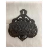 Cast Iron Hanging Match Holder, 4"T