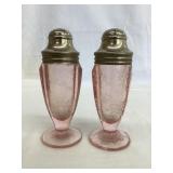 Pink Depression Jeannette Salt & Pepper Shakers