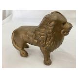 Cast Iron Lion Bank, 4 3/4"L
